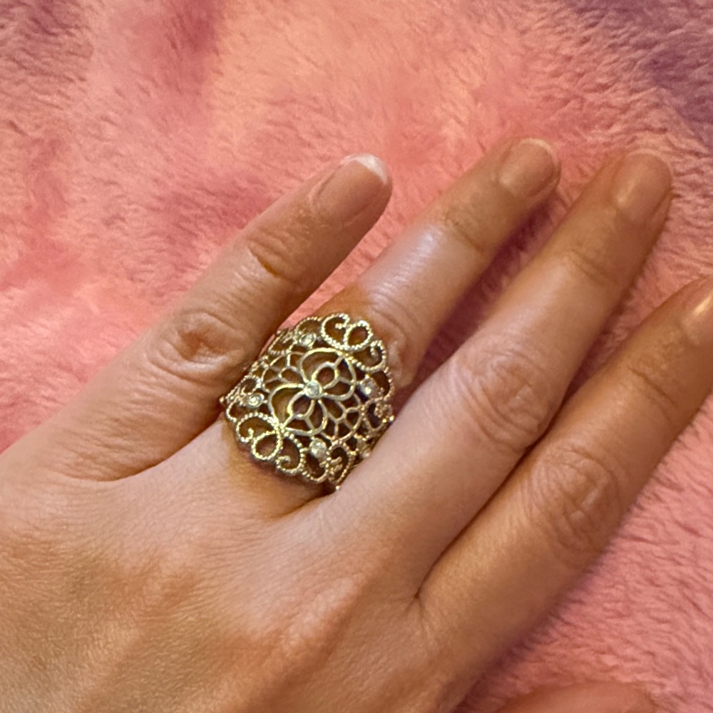Kohl's Intricate Gold Statement Ring